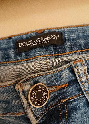 Кружевные джинсы dolce&amp;gabbana италия