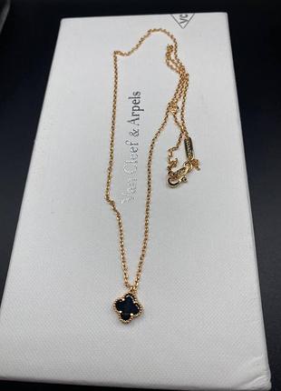 💎new💎брендовая подвеска van cleef mini, vca , клевер 🍀 с логотипом