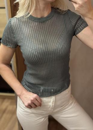 Футболка сітка zara розмір s