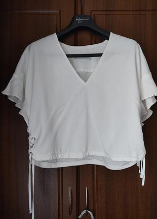 Укороченная блуза, рубашка zara