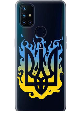 Чехол силиконовый патриотический на телефон oneplus nord n10 5g герб v1 "5258u-3655-58250"