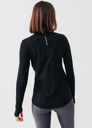 Decathlon kalenji лонгслів термо спортивна кофта зірка чорна