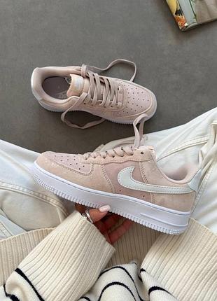 Кроссовки nike air force 1 low pink foam /white