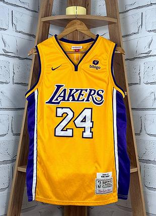 Баскетбольная майка mitchell&amp;ness lakers kobe bryant 24 размер м