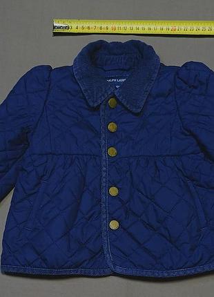 Плечи 22 см ralph lauren size 12м синяя стеганая куртка