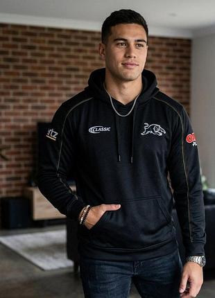 Толстовка чоловіча бренду  nrl authentics з написами та вишивкою,з кишенями та капюшоном,всередині на флісі✨🏆
