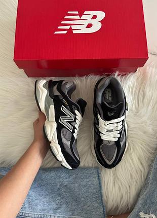 Кроссовки new balance 9060 black white v1 cordura