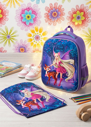Шкільний каркасний рюкзак kite wood fairy