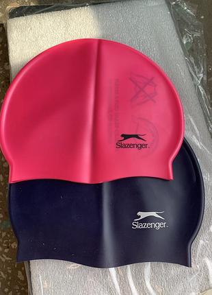 Силіконові шапочки для плавання slazenger (adult silicone swim cap)