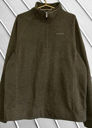 Чоловіча кофта craghoppers 1/4 zip xl 52 54 крагхопперс трикотажна кофта на блискавці хакі оливкова зіпка фліс крагхоперс 54