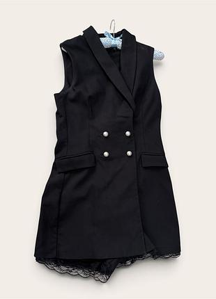 Комбінезон класичний чорного кольору zara