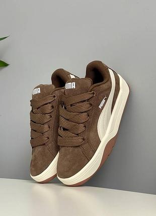 Кроссовки женские puma park lifestyle brown