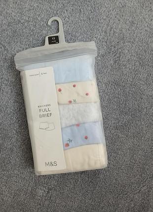 Женские трусики marks &amp; spencer (m&amp;s) full brief набор 5 шт р. uk 12 / eur 40