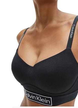Calvin klein р. l/g. хлопок. мягкий бюстгальтер бралетт без косточек