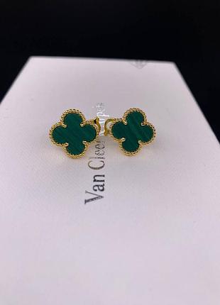 💎new💎брендовые серьги van cleef , vca, клевер, ван клиф ♥️♥️♥️с логотипом