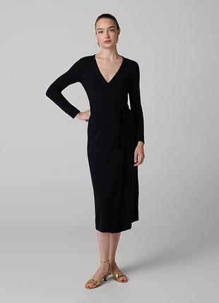 Чорна сукня на запах wolford