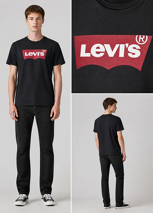 Футболка levi’s / футболка левіс бавовняна з логотипом | оригінал | xl