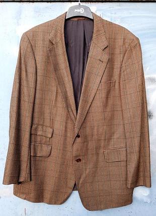 Винтажный шерстяной пиджак burberrys made in germany размер 52