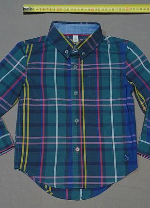 Воротник 33 см joules size 4 years в клетку рубашка пуговицы брендированные