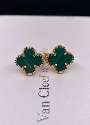 💎new💎брендовые серьги van cleef , vca, клевер, ван клиф ♥️♥️♥️с логотипом