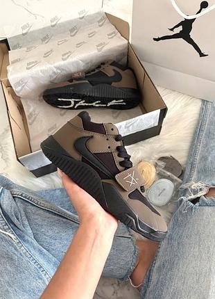 Jordan x travis scott cut the check jumpman jack dark mocha
