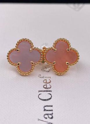 💎new💎брендовые серьги van cleef , vca, клевер, ван клиф ♥️♥️♥️с логотипом