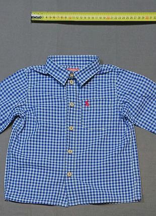Комір 30 см joules size 2-3 years картата  сорочка гудзики брендовані