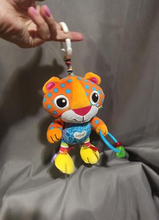 Игрушка для малыша мягкая lamazе леопард подвеска, торохкотит,