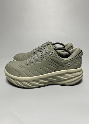 Шкіряні кросівки для комфортної ходьби та бігу hoka one one bondi sr 1110520 ozb оригінал