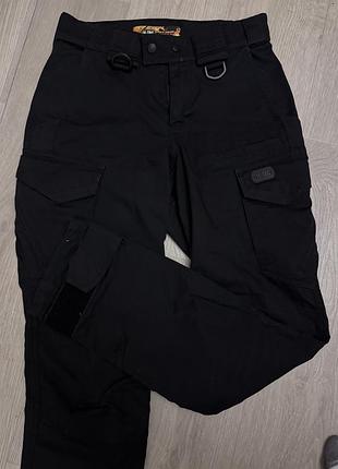 Тактичні штани карго m-tac aggressor flex black