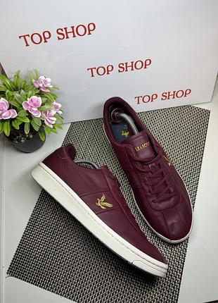 Оригінальні кросівки шкіряні lyle scott