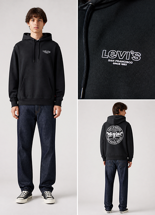 Levi’s relaxed graphic hoodie sweatshirt / левис мужское худи с принтом size m l xl