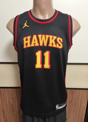 Jordan nike atlanta hawks young #11 дитяча/підліткова баскетбольна майка