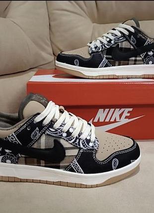 Кросівки nike dunk low & travis scott cactus jack