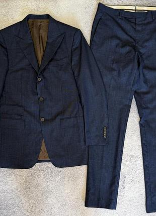 Suitsupply washington 42l чоловічий костюм класичний  full canvas vbc 100% вовна