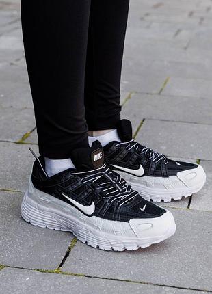 Кроссовки nike p-6000 white black nd