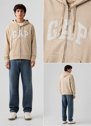 Худи на молнии gap / худи на молнии gap beige | оригинал | xl