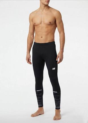 Чоловічі чорні спортивні лосини від new balance  розмір s лосіни тайси тайтси