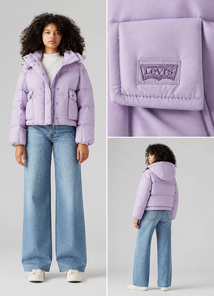 Куртка зимняя levi’s western short bubble puffer jacket / левис пуховик короткий оригінал