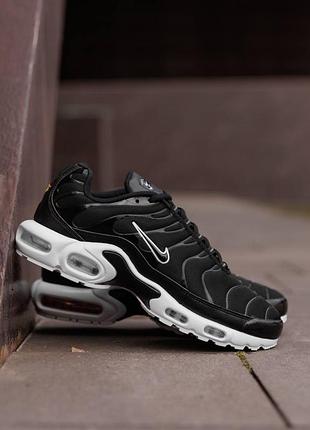 Кроссовки nike air max plus tn black white nd