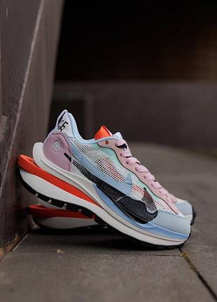 Кроссовки nike x sacai vaporwaffle sport pink orange nd