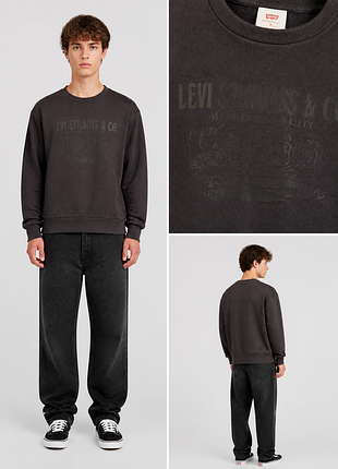 Levi’s standard graphic crewneck sweatshirt / левіс чоловічий світшот | оригінал | m, l