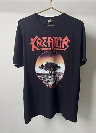 Футболка kreator выд fruit of the loom черного цвета, размир l