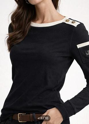 Женская футболка лонгслив ralph lauren