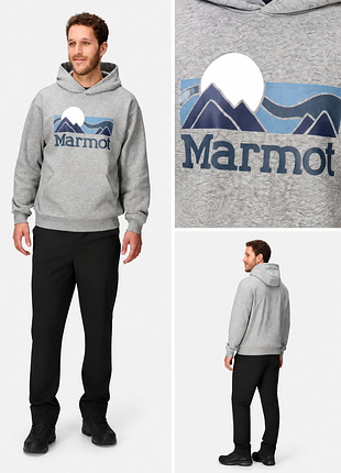 Худи marmot hoodie / мармот мужское худи с капюшоном | оригинал | m, l