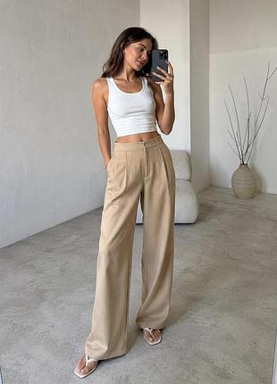 Бежеві брюки zara стан ідеальний розмір xs/s