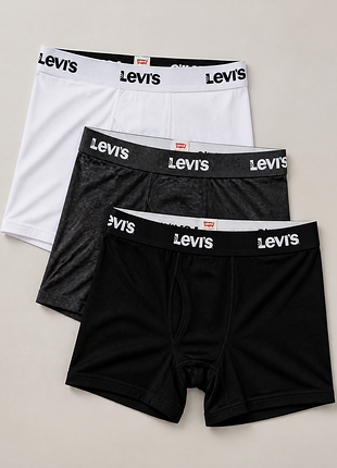 Трусы-боксеры levi’s boxer briefs white / боксеры левис белые | оригинал | s, m