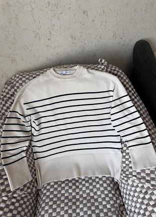 Светр в полоску zara