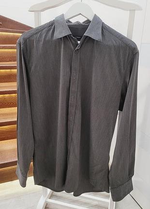 Серая рубашка zegna l