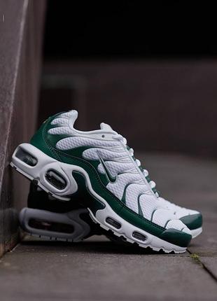 Кроссовки nike air max plus tn x lacoste green white nd